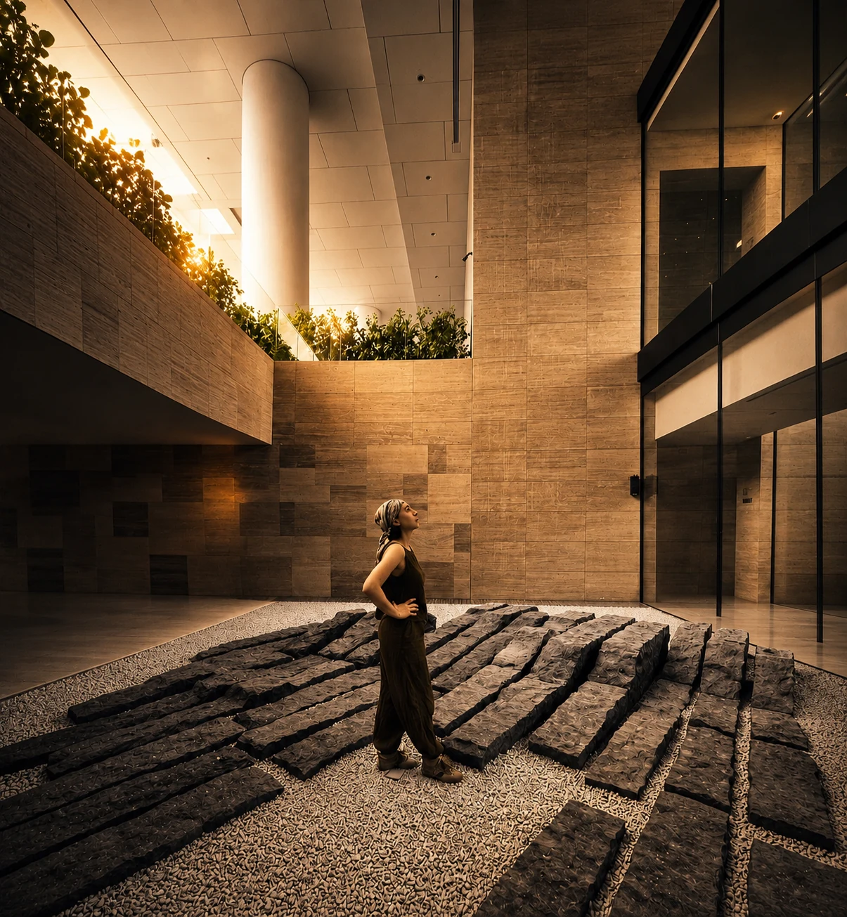 Nahal Jazayeri in an architectural interior