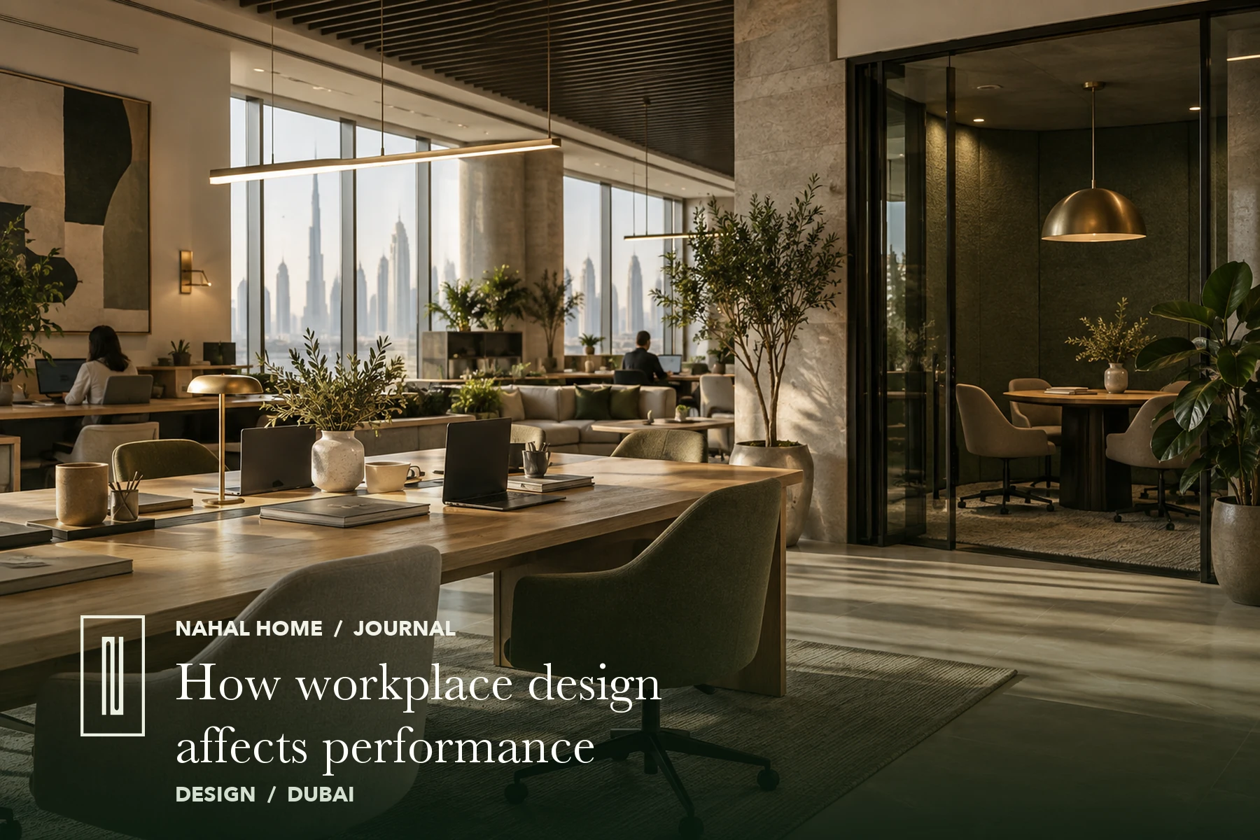 Illustrative workplace interior